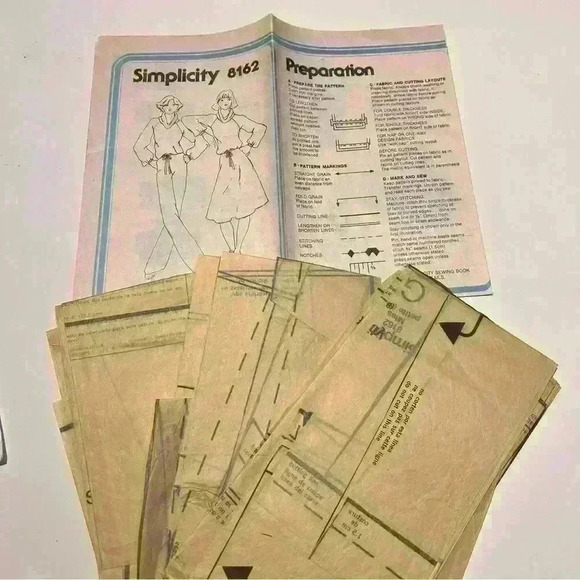 Vintage Simplicity #8162 Stretch Knit Dress & Top Cowl Neck Petite 6-8 Pattern - Picture 3 of 3